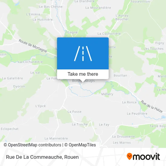 Rue De La Commeauche map