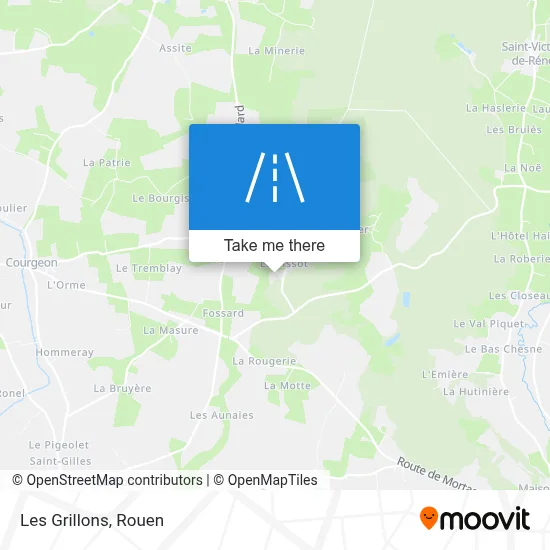 Les Grillons map