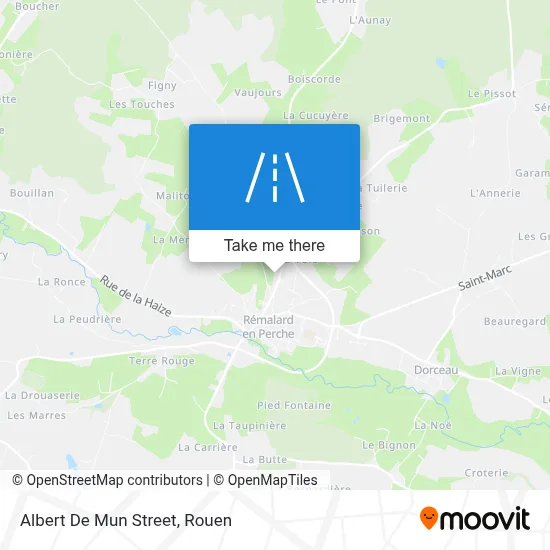 Rue Albert De Mun map