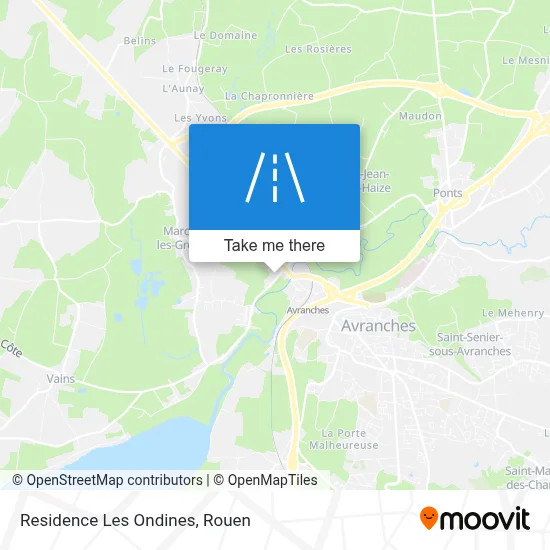 Residence Les Ondines map