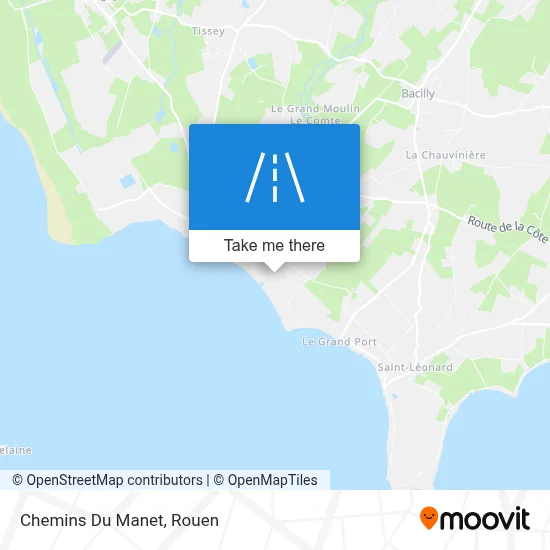 Chemins Du Manet map