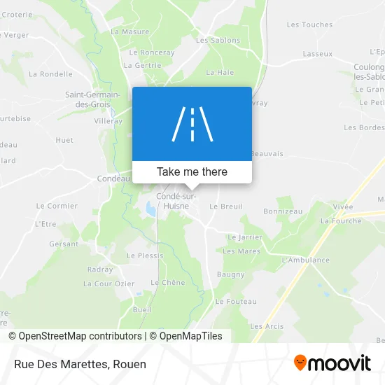 Rue Des Marettes map