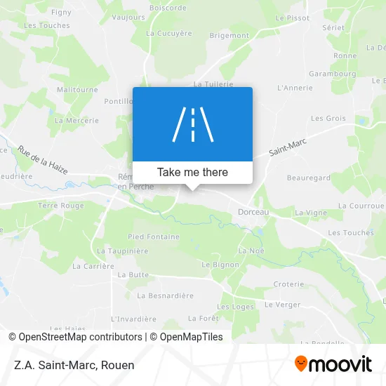 Z.A. Saint-Marc map