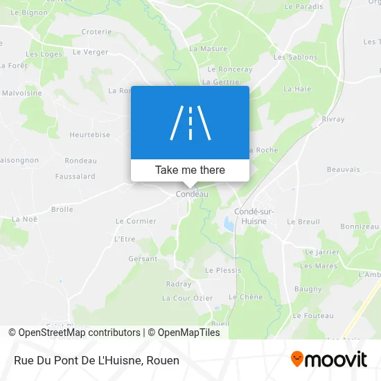 Mapa Rue Du Pont De L'Huisne