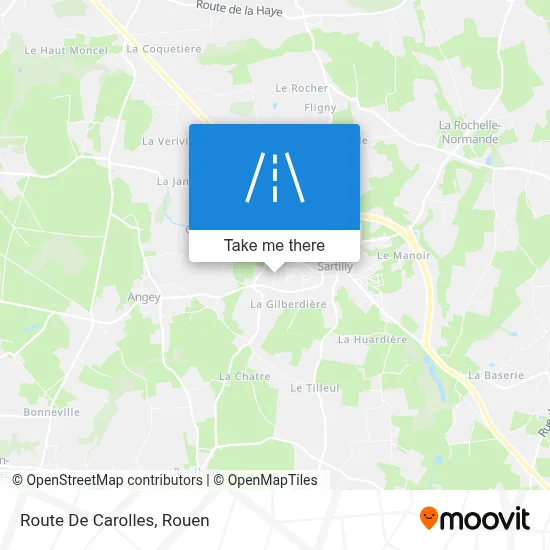 Route De Carolles map