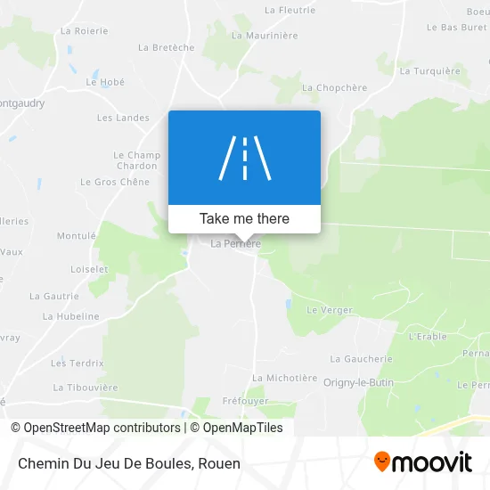 Chemin Du Jeu De Boules map