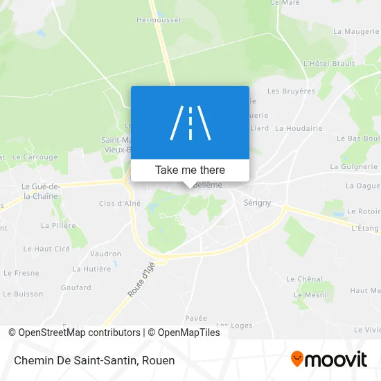 Chemin De Saint-Santin map