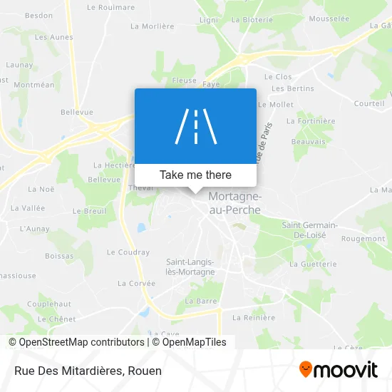 Rue Des Mitardières map