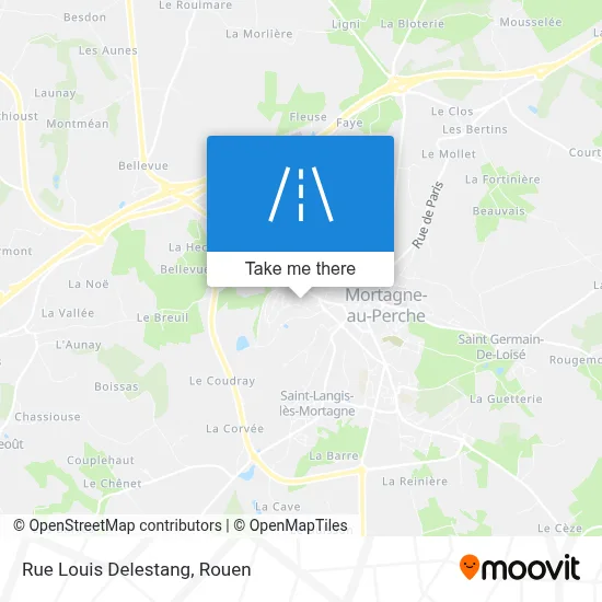 Mapa Rue Louis Delestang