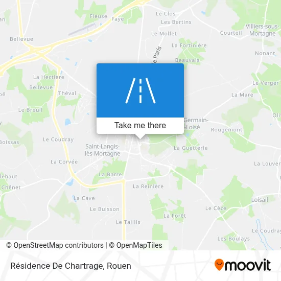 Résidence De Chartrage map