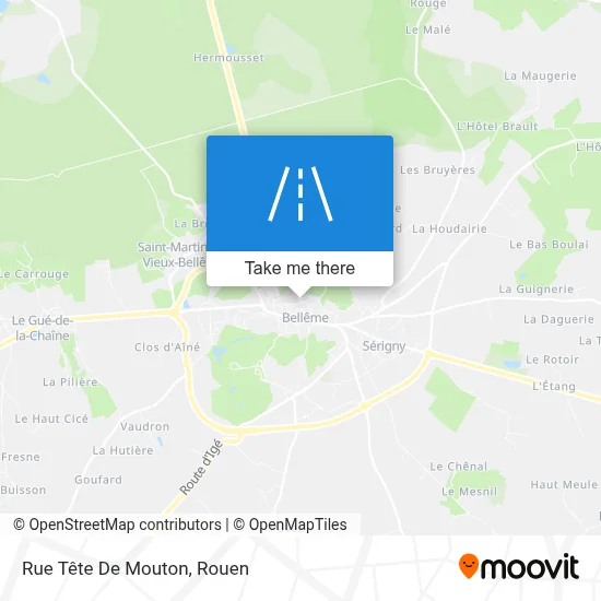 Mapa Rue Tête De Mouton