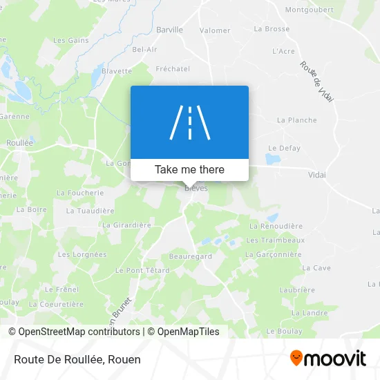 Route De Roullée map