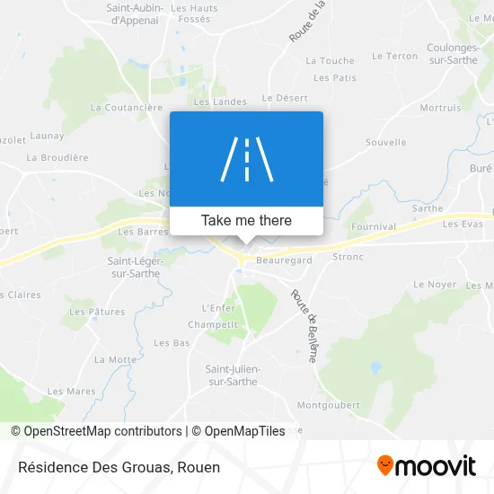 Résidence Des Grouas map