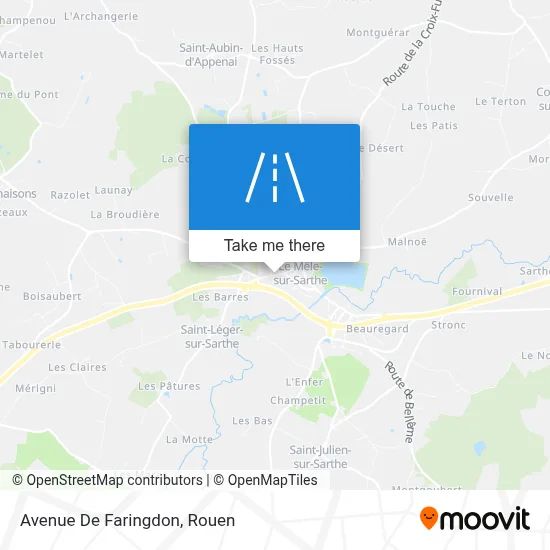 Avenue De Faringdon map