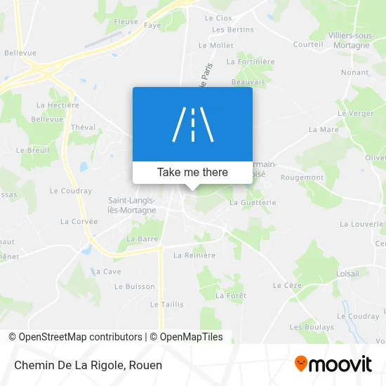 Chemin De La Rigole map
