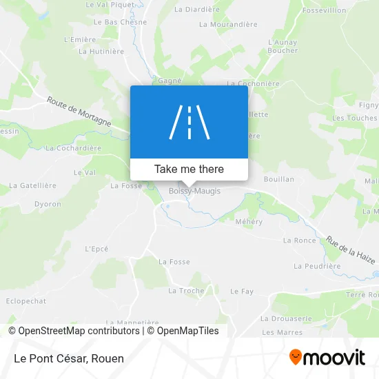 Le Pont César map
