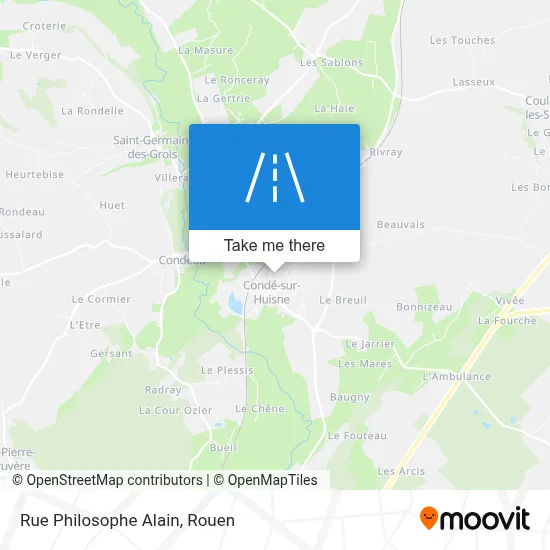 Rue Philosophe Alain map