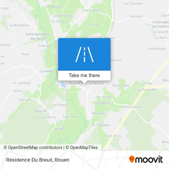 Résidence Du Breuil map
