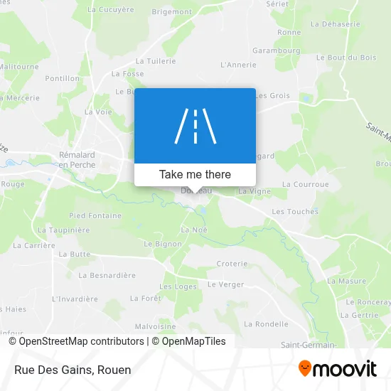 Rue Des Gains map