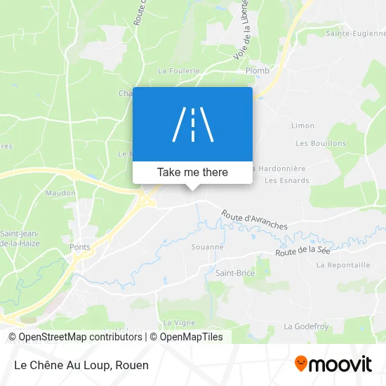 Le Chêne Au Loup map