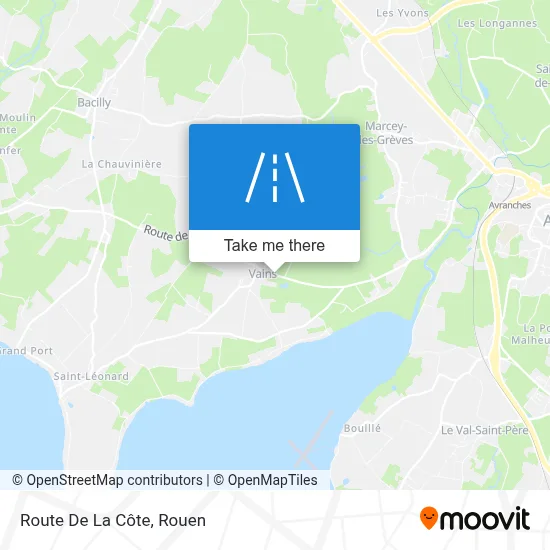 Route De La Côte map