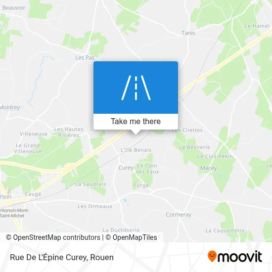 Mapa Rue De L'Épine Curey