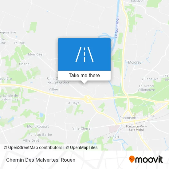 Chemin Des Malvertes map