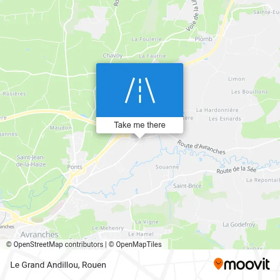 Le Grand Andillou map