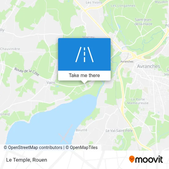 Mapa Le Temple