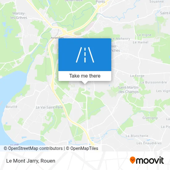 Le Mont Jarry map