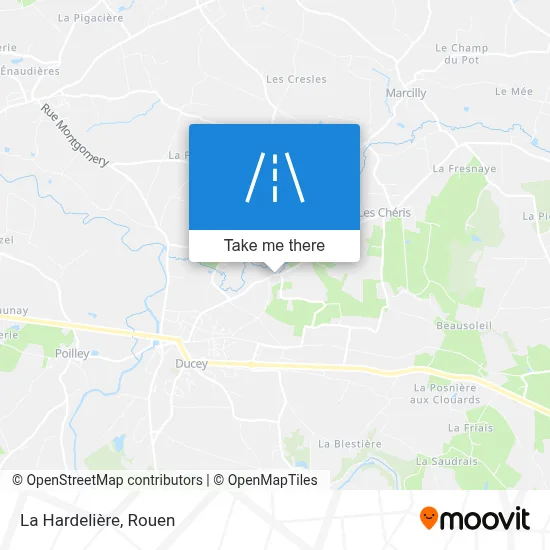 La Hardelière map