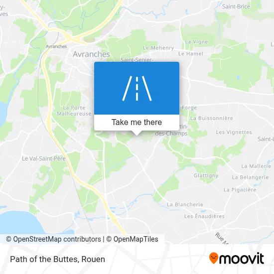 Chemin Des Buttes map