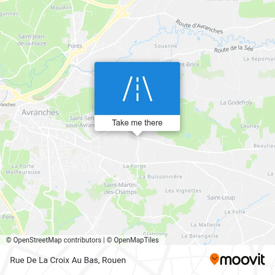 Rue De La Croix Au Bas map