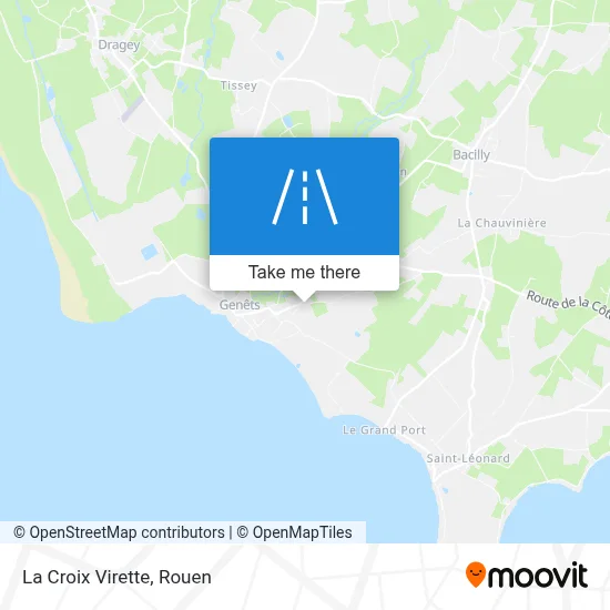 La Croix Virette map