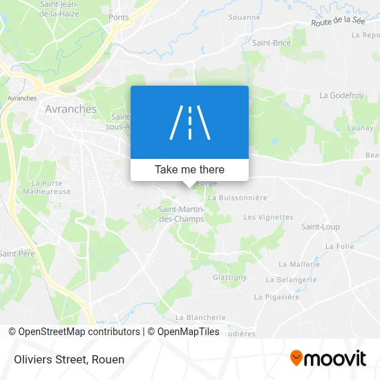 Mapa Rue Des Oliviers