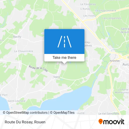 Route Du Rosay map