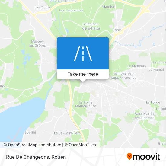 Mapa Rue De Changeons