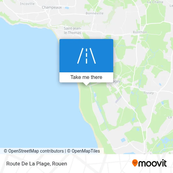 Route De La Plage map