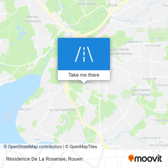Résidence De La Roseraie map