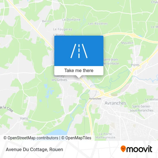 Avenue Du Cottage map