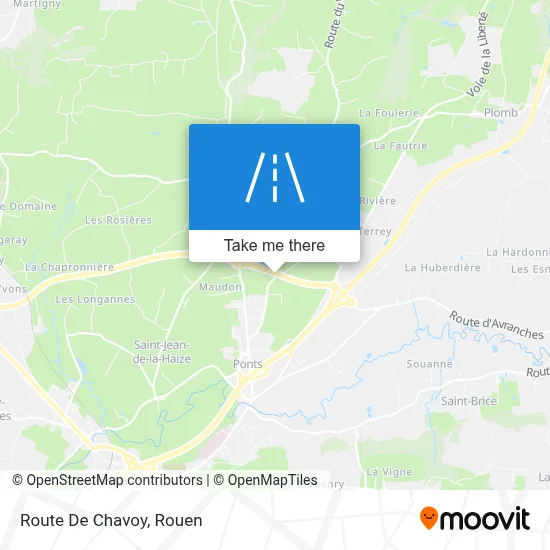 Route De Chavoy map