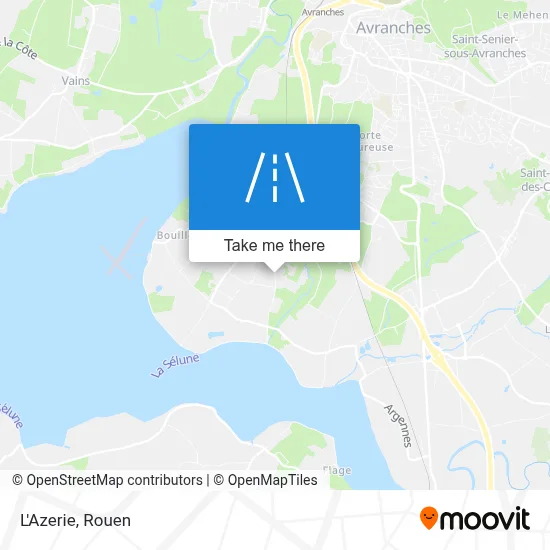 L'Azerie map