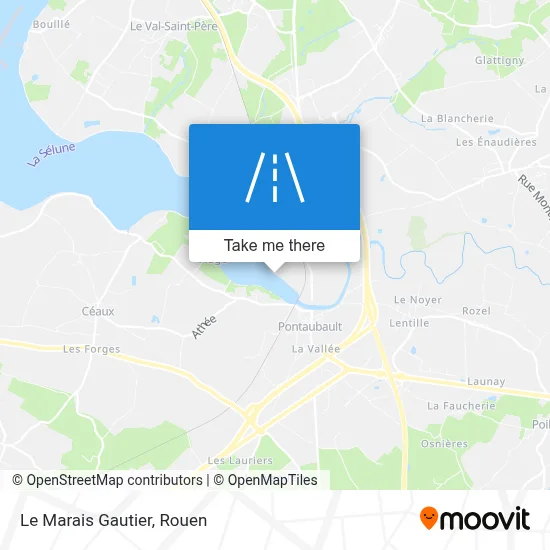 Le Marais Gautier map