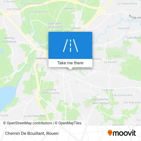 Chemin De Bouillant map