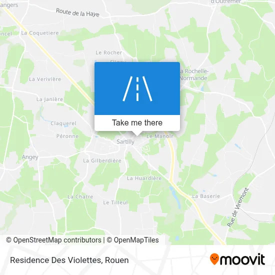 Residence Des Violettes map