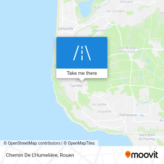 Mapa Chemin De L'Humelière