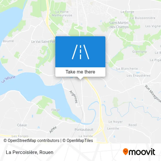 La Percoisière map