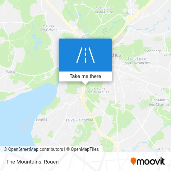 Les Monts map