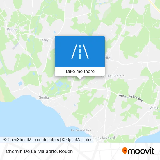 Chemin De La Maladrie map