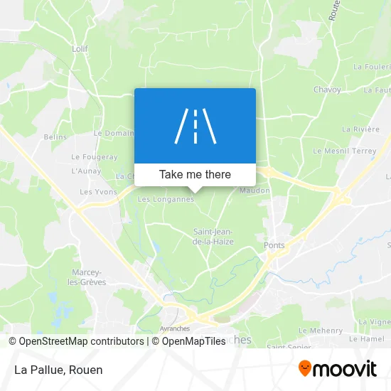La Pallue map